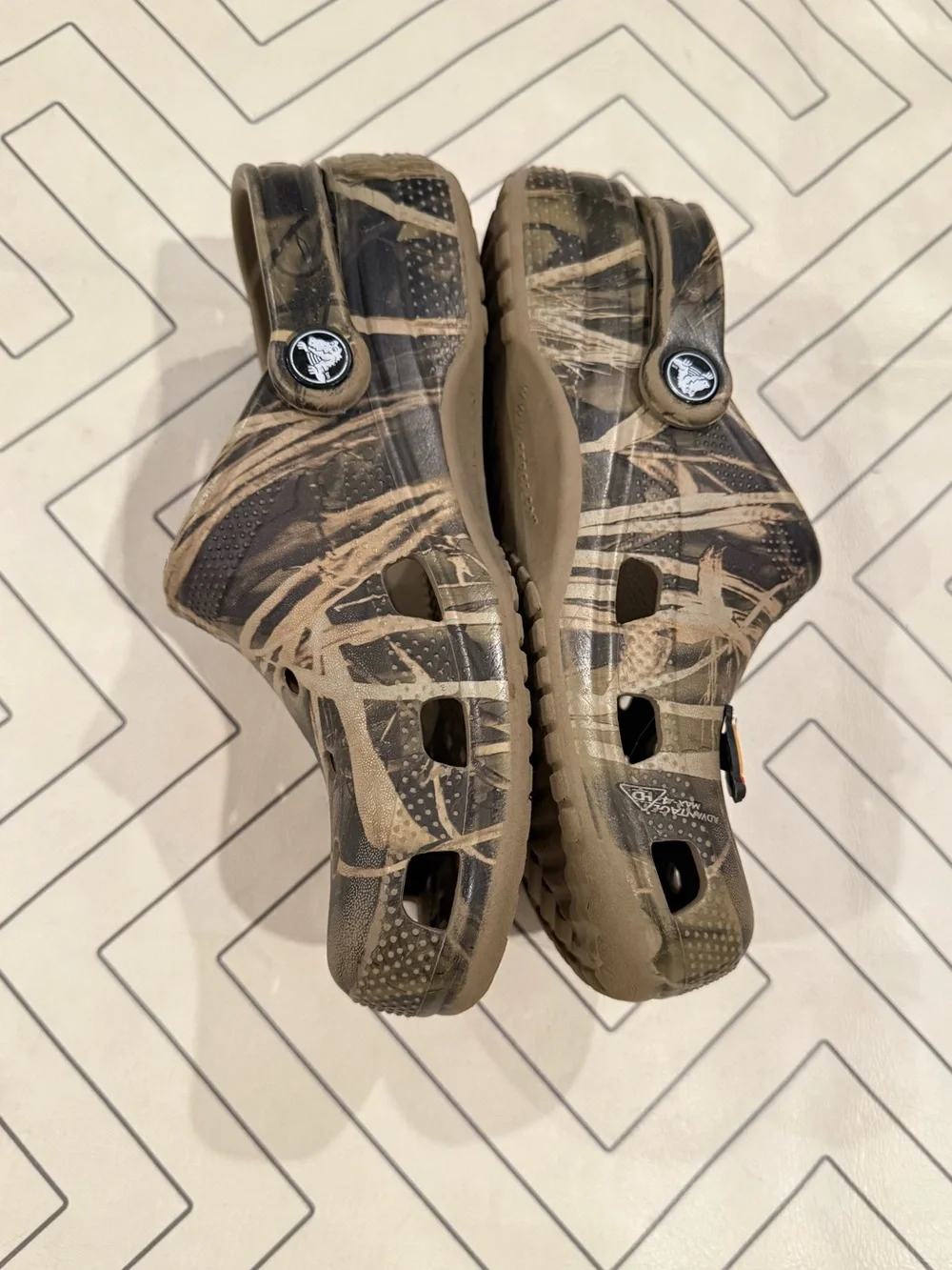 CROCS Kids Camo Slip-On Sandals